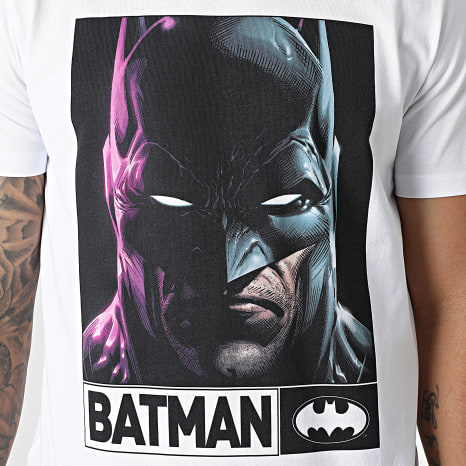 Batman - Maglietta Angry Batman Bianco