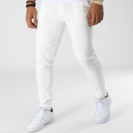 Frilivin - Pantalón Chino Blanco