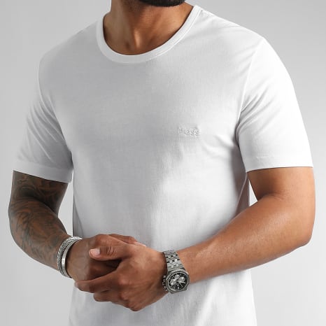 BOSS - Lot De 3 Tee Shirts Classic 50475284 Blanc Noir Gris Chiné
