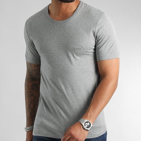 BOSS - Lot De 3 Tee Shirts Classic 50475284 Blanc Noir Gris Chiné