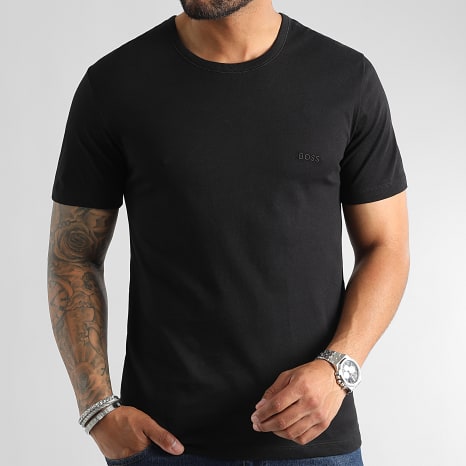 BOSS - Lot De 3 Tee Shirts Classic 50475284 Blanc Noir Gris Chiné