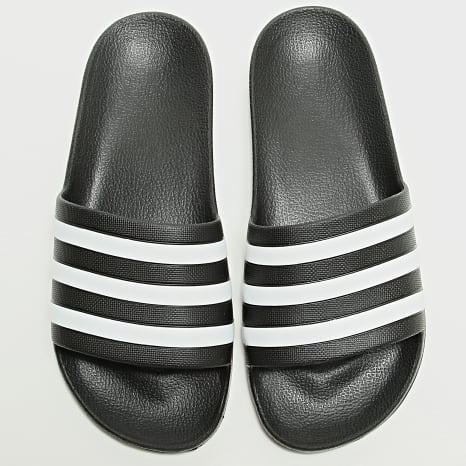 Adidas Performance - Zapatillas Adilette Aqua F35543 Negro Blanco