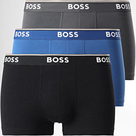 BOSS - Lot De 3 Boxers 50475274 Bleu Noir Gris