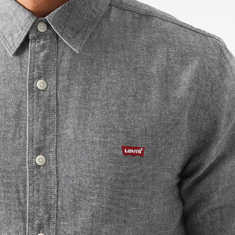 Levi's - Slim Fit Camisa Manga Larga 86625 Gris Carbón