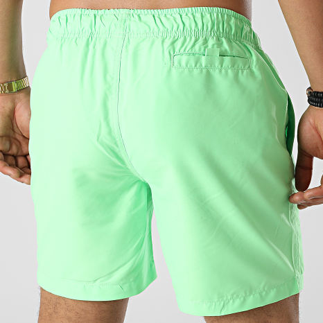 NASA - Short De Bain Worm Logo 2 Vert Fluo Noir