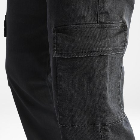 Classic Series - Pantalon Cargo Large Avec Poches 0128 Noir