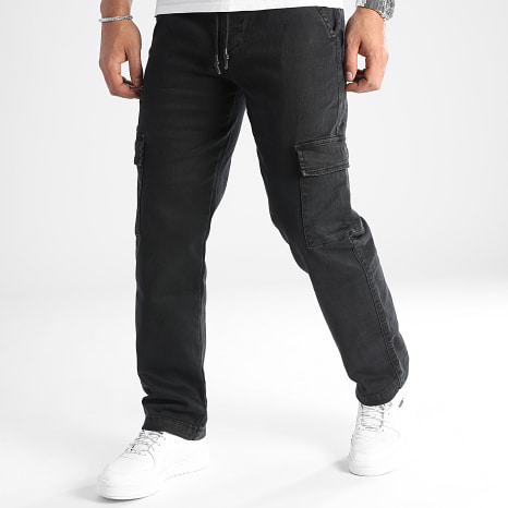 Classic Series - Pantalon Cargo Large Avec Poches 0128 Noir