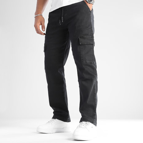 Classic Series - Pantalon Cargo Large Avec Poches 0128 Noir