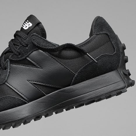 New Balance - Baskets 327 Black White