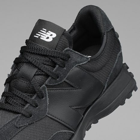 New Balance - Baskets 327 Black White