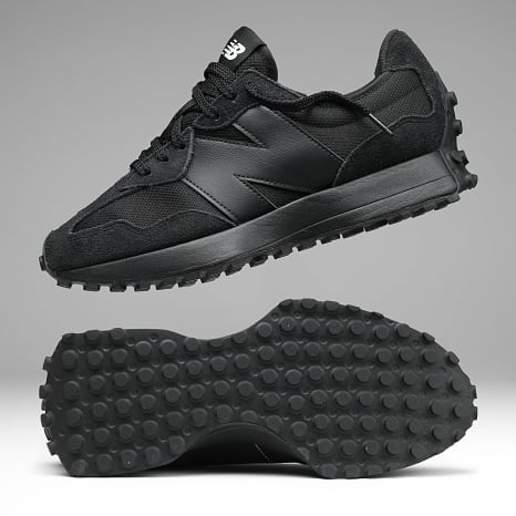 New Balance - Baskets 327 Black White