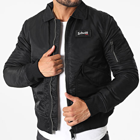 Schott NYC - Veste Bomber 210100RS Noir