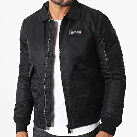 Schott NYC - Veste Bomber 210100RS Noir