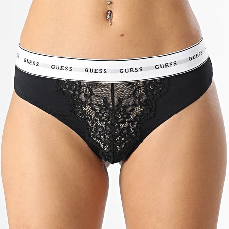 Guess - String Encaje Mujer O2BE00 Negro