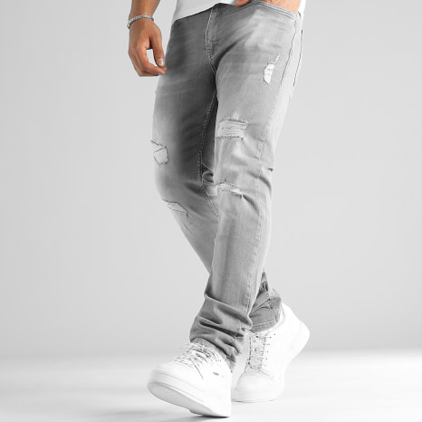 LBO - Jeans dal taglio regolare con Destroy 2674 Denim Grigio chiaro