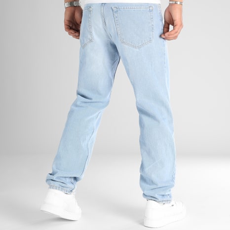 LBO - Jean Relaxed Straight Fit With Destroy 2788 Blue Denim Wash