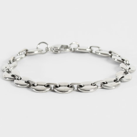 LBO - Bracelet Grain De Café 8mm Argenté