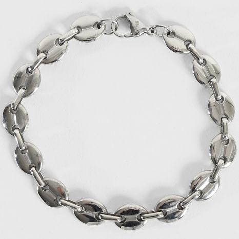 LBO - Bracelet Grain De Café 8mm Argenté