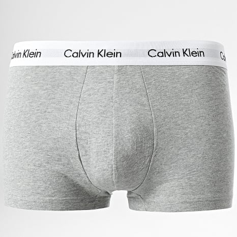 Calvin Klein - Pack de 6 Boxers U2664G Negro Blanco Gris Heather