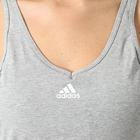 Adidas Sportswear - Brassière Femme 3 Stripes GS1357 Gris Chiné