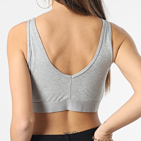 Adidas Sportswear - Brassière Femme 3 Stripes GS1357 Gris Chiné