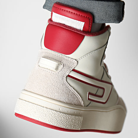 DIESEL S-UKIYO MID X Y03028 PS232 ハイカット Diesel - Sneakers Ukiyo Mid X Y03028-PS232 Jeaster Red Moonbeam