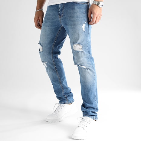 LBO - Vaquero Regular Fit Con Destroy 2893 Azul Denim