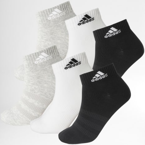 Adidas Performance - Lote de 6 pares de calcetines IC1307 Negro Blanco Brezo Gris