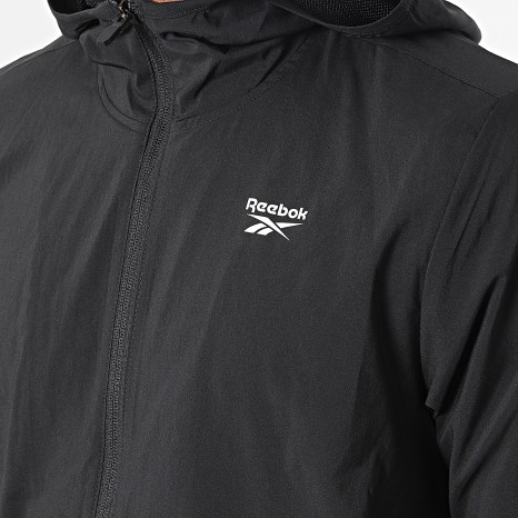 Reebok - Training Essentials Hooded Zip Jacket FP9172 Black - Ryses