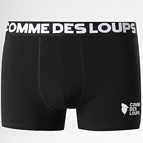 Comme Des Loups - Lot De 3 Boxers Classic Noir Blanc Bleu Ciel