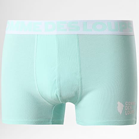 Comme Des Loups - Juego De 3 Calzoncillos Clásicos Negro Blanco Menta Verde