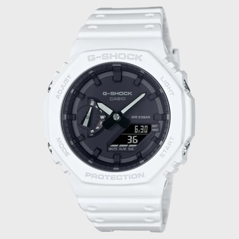 G-Shock - Montre G-Shock GA-2100-7AER Blanc
