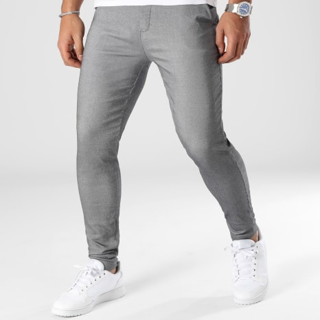 Frilivin - Lote de 2 pantalones chinos gris marino