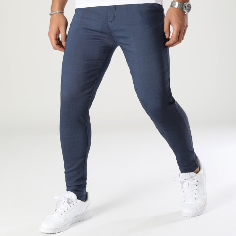 Frilivin - Lote de 2 pantalones chinos gris marino