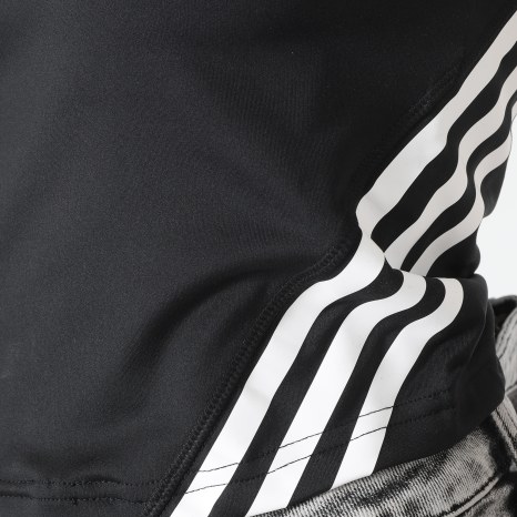 Adidas Performance - Mujeres 3 Stripes Crop Tank HT9430 Negro
