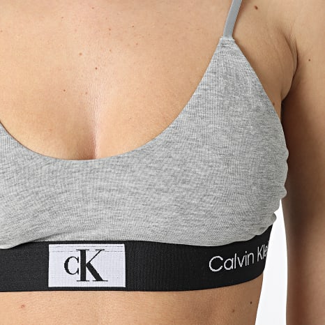 Calvin Klein - Sujetador de mujer QF7216E Heather Grey