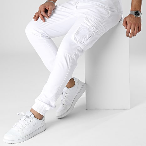 Fusional - XQ05 Pantalón Cargo Blanco