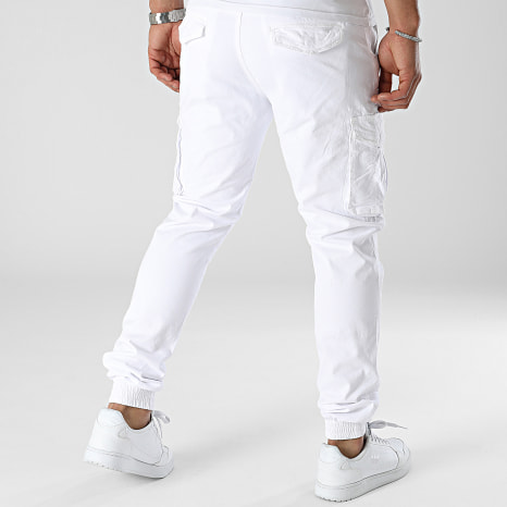 Fusional - XQ05 Pantalón Cargo Blanco