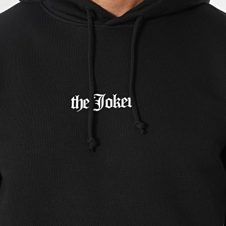 The Joker - Sudadera con capucha Joker Graff Logo Negro Blanco