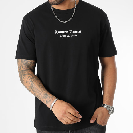 Looney Tunes - Tee Shirt Oversize Large Bugs Bunny Graff Noir