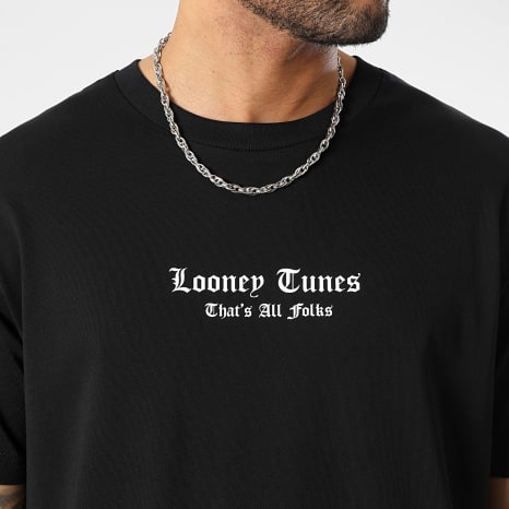 Looney Tunes - Tee Shirt Oversize Large Bugs Bunny Graff Noir