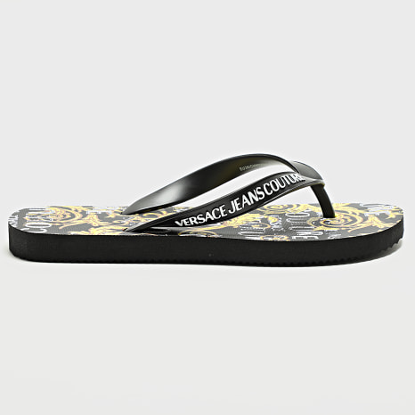 Versace Jeans Couture - Tongs Femme 74YA3SQ7 Noir Renaissance