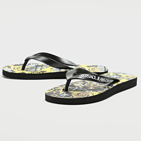 Versace Jeans Couture - Tongs Femme 74YA3SQ7 Noir Renaissance