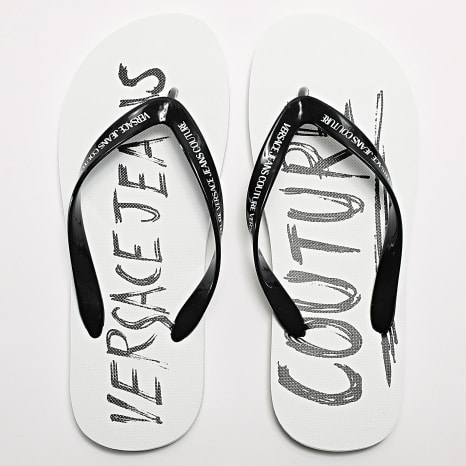 Versace Jeans Couture - Tongs 74YA3SQ7 Blanc