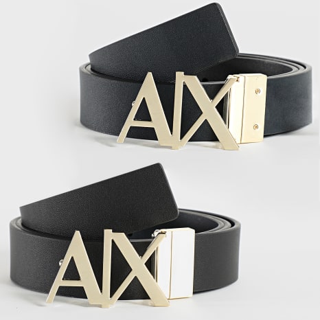 Armani Exchange - Cinturón Reversible 951017 Negro Azul Marino
