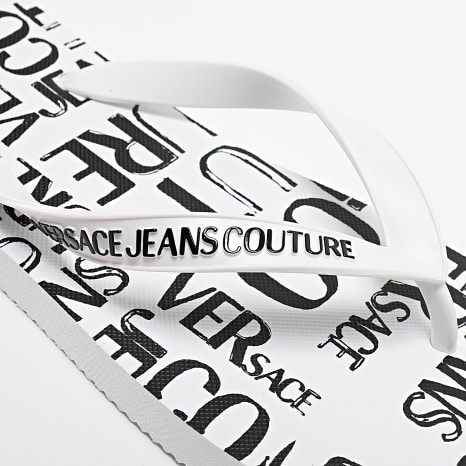 Versace Jeans Couture - Tongs Fondo Flip Flop 74YA3SQ7 Blanc