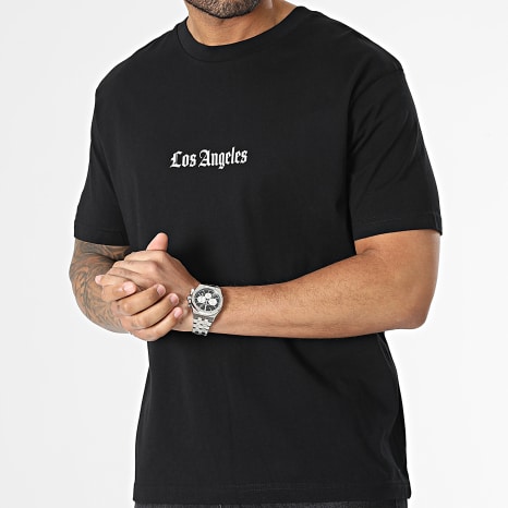 Luxury Lovers - Tee Shirt Oversize Large Los Angeles Basketball Black