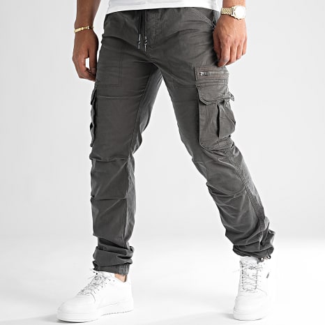 LBO - Pack di 2 Pantaloni Cargo 1070546 Grigio Antracite Nero