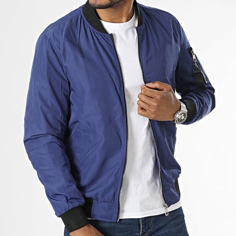 Kymaxx - Chaqueta bomber azul real