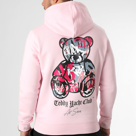 Teddy Yacht Club - Art Series Sudadera con capucha rosa pastel